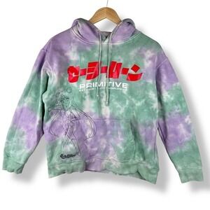 Primitive x Sailor Moon Tie Dye Graphic Hoodie Womens Size XS Harajuku Anime